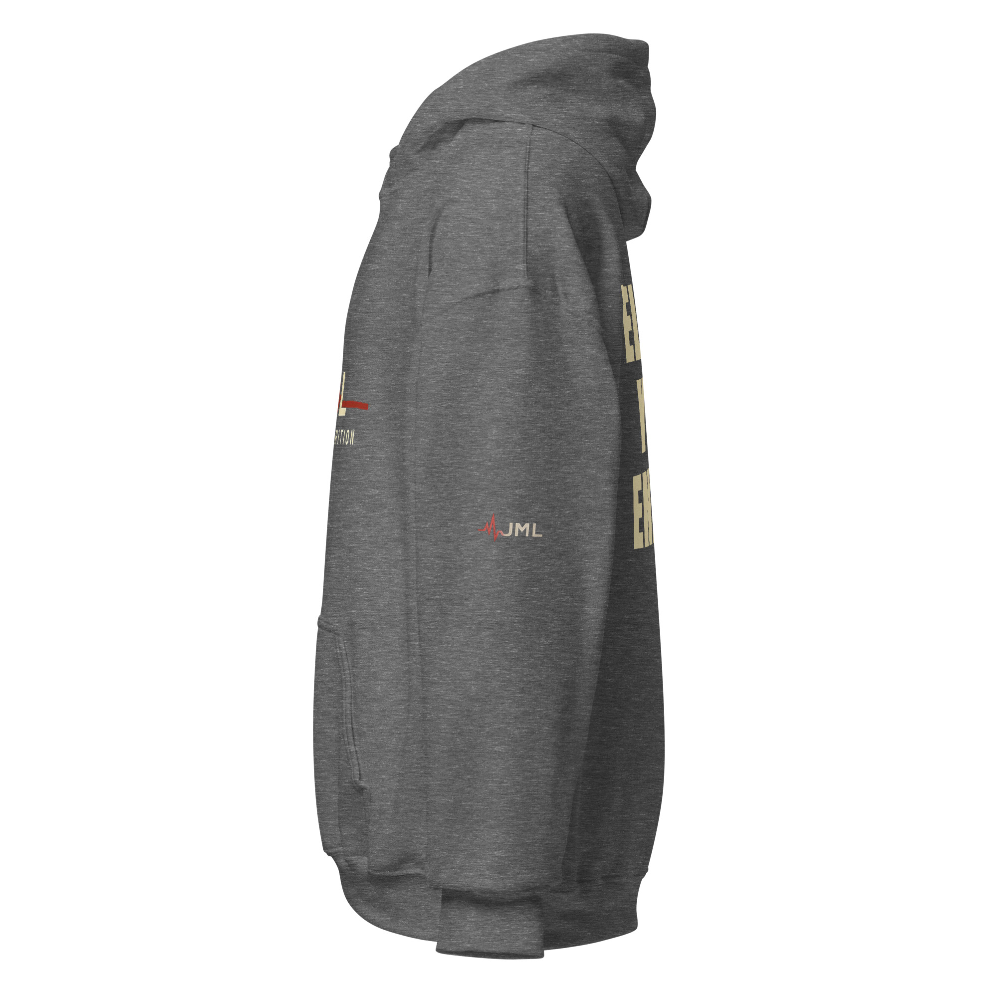 JML Elevate Your Energy Hoodie - Heather Gray - Image 2