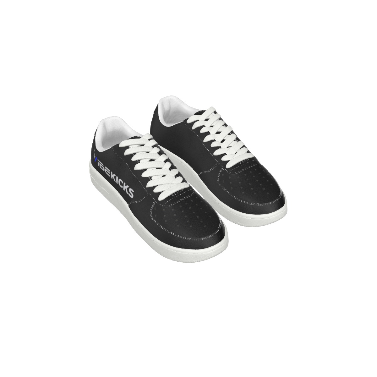 iVibeKicks - Men's Air Force Shoes - Black - Image 2