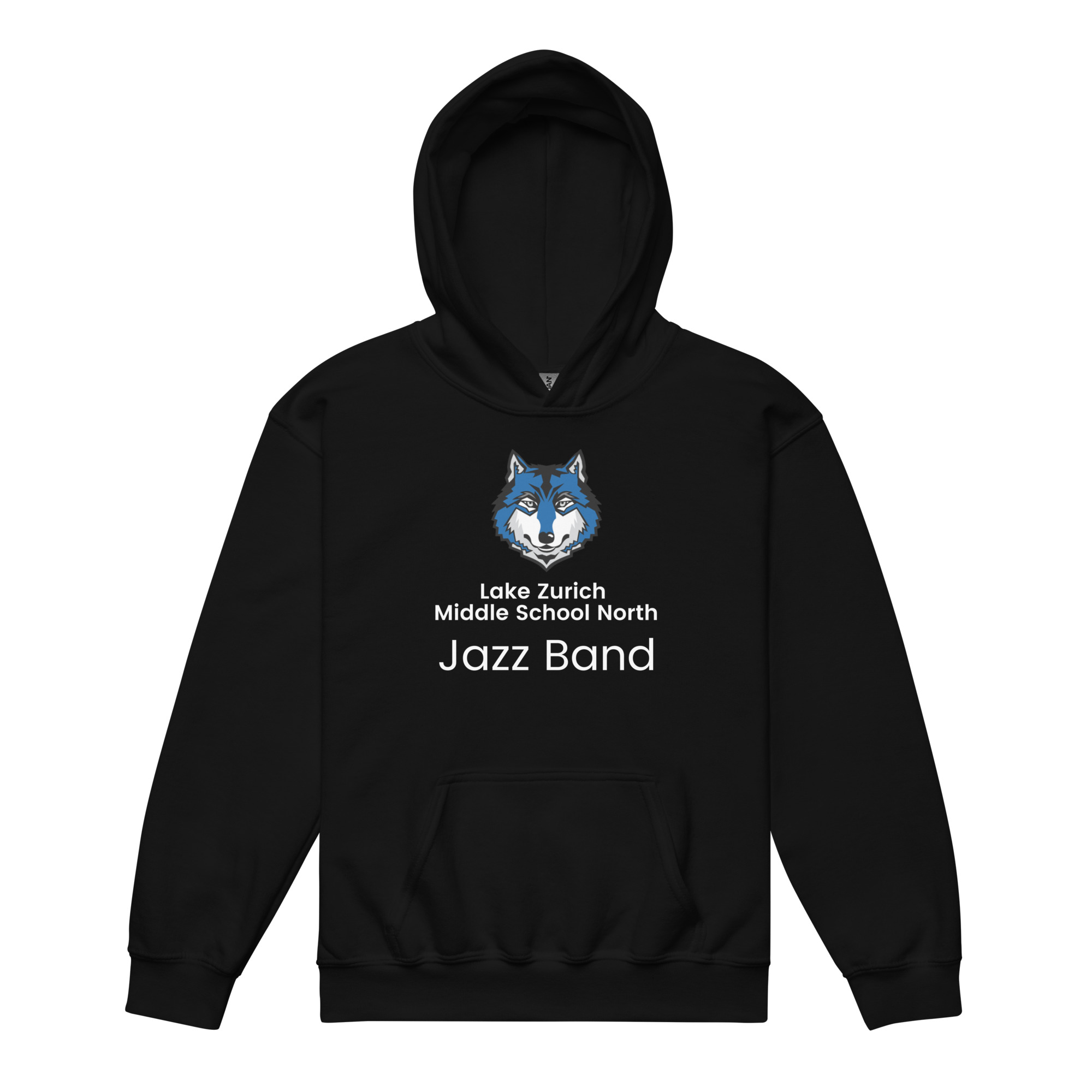 Lake Zurich Jazz Band Youth hoodie - Black