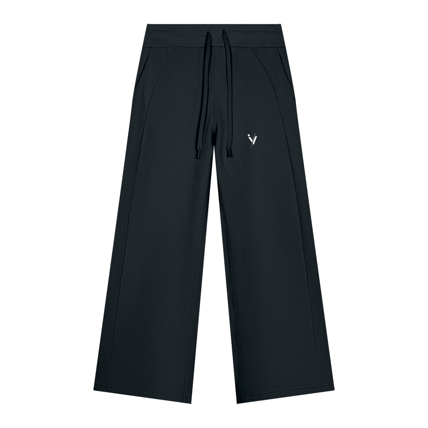 iVibeKicks Women's Wide Leg Fleece Sweatpants - Black
