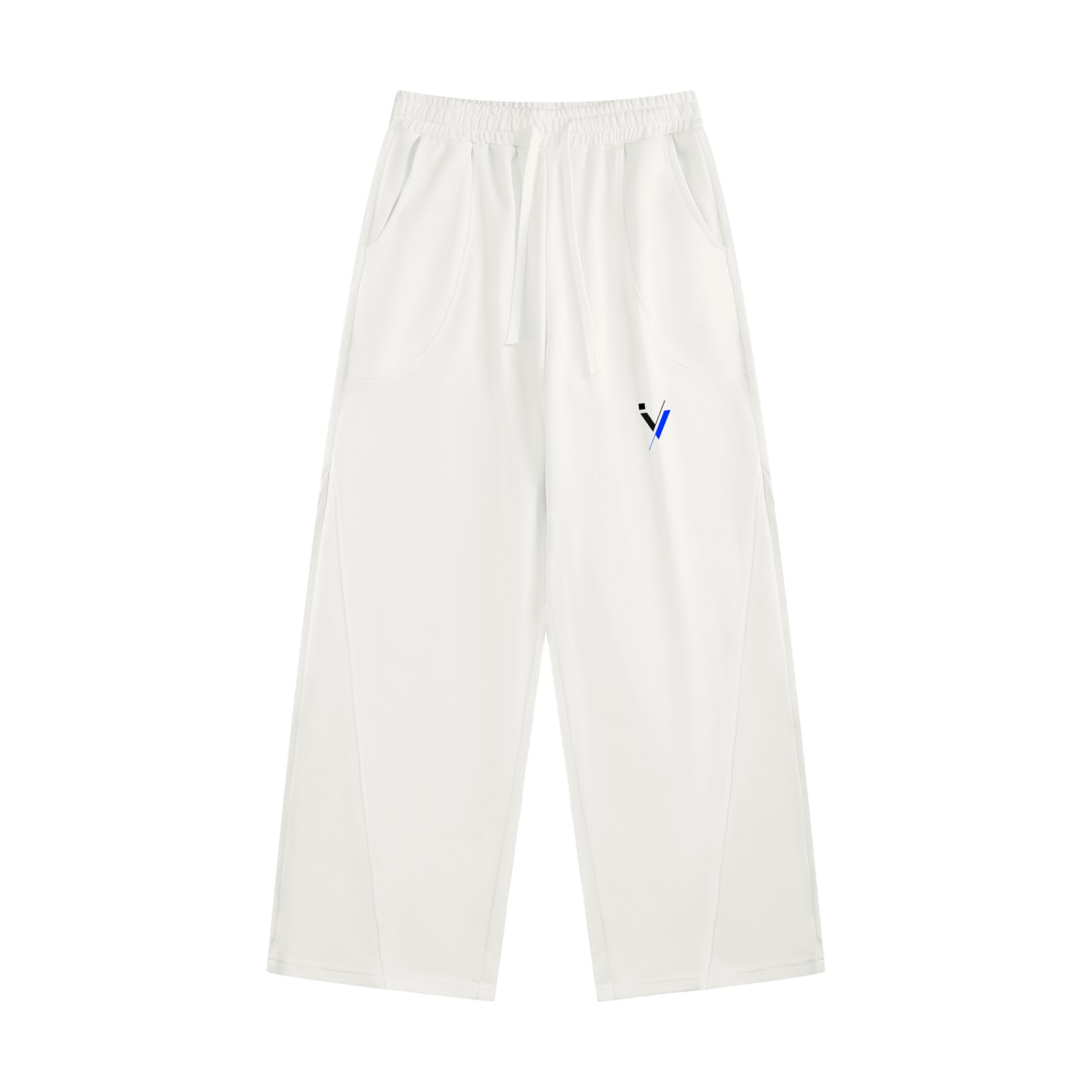 iVibeKicks Women's Wide Leg Sweatpants - White