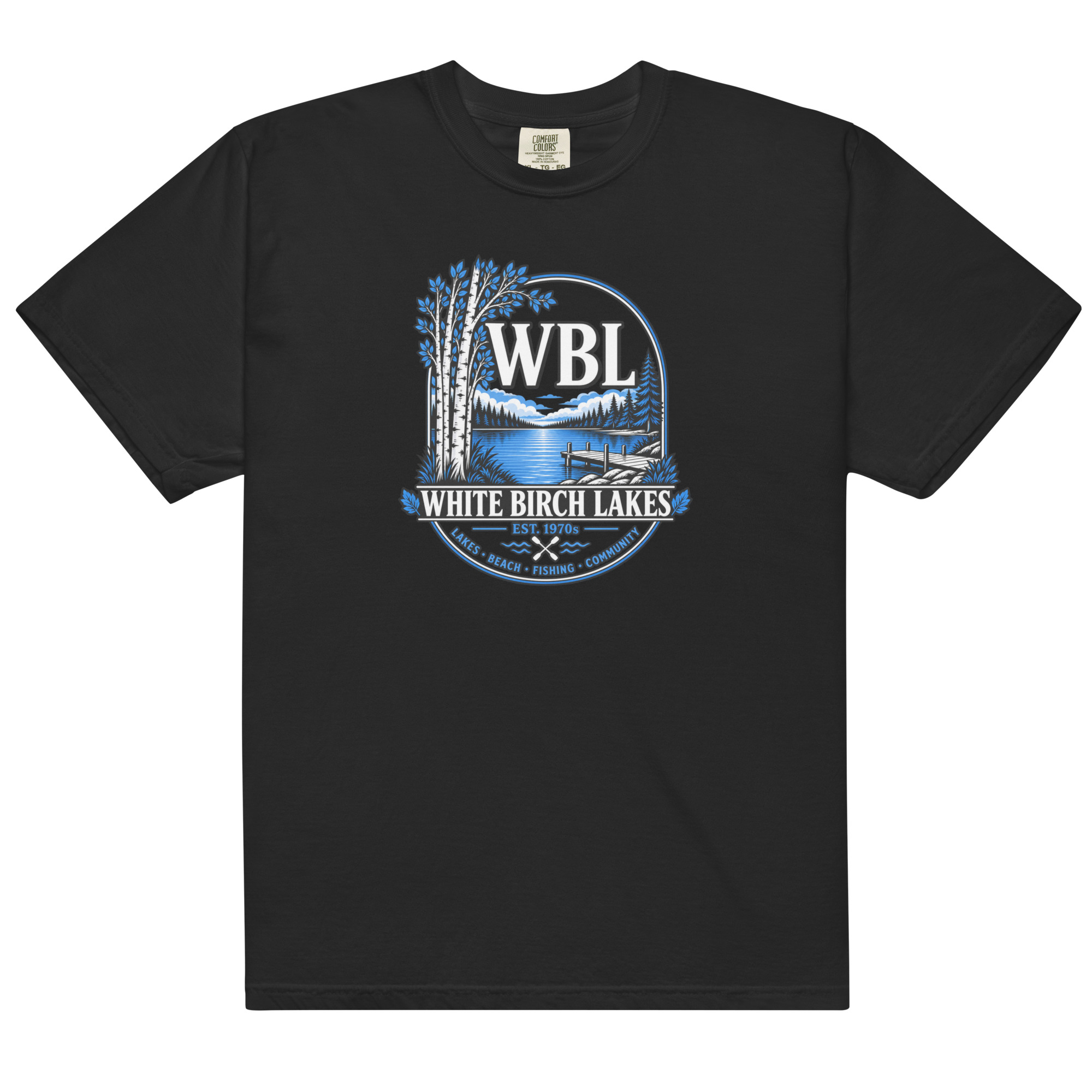 White Birch Lakes t-shirt - Black